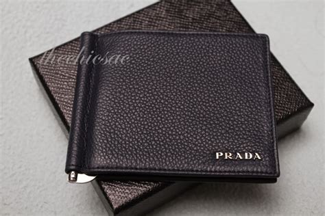 prada clip wallet|prada money clip billfold.